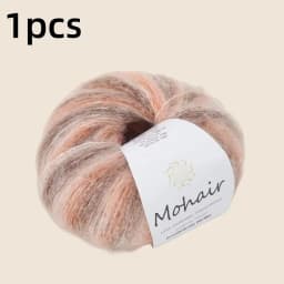 Gradient Mohair Soft Cotton Yarn DIY Crochet Hand Knitting Yarn Segment Dyed Wool Yarn For Baby Sweater Hat Scarf