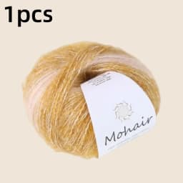 Gradient Mohair Soft Cotton Yarn DIY Crochet Hand Knitting Yarn Segment Dyed Wool Yarn For Baby Sweater Hat Scarf