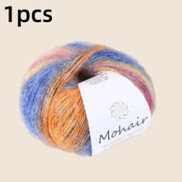 Gradient Mohair Soft Cotton Yarn DIY Crochet Hand Knitting Yarn Segment Dyed Wool Yarn For Baby Sweater Hat Scarf