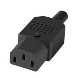 1pcs Black IEC320 C13 C14 AC Power Panel Socket PDU UPS Rewirable Wiring Plug Electric Battery Receptacle Docking Outlet 10A