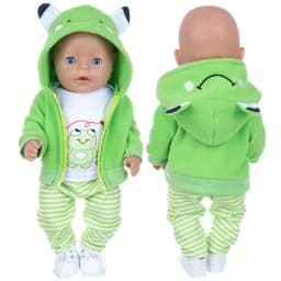 2023 New Dolls Outfit Suits For 17 inch 43cm Baby Reborn Doll Cute Jumpers Rompers New Born Doll Clothes