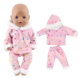 2023 New Dolls Outfit Suits For 17 inch 43cm Baby Reborn Doll Cute Jumpers Rompers New Born Doll Clothes