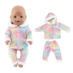 2023 New Dolls Outfit Suits For 17 inch 43cm Baby Reborn Doll Cute Jumpers Rompers New Born Doll Clothes