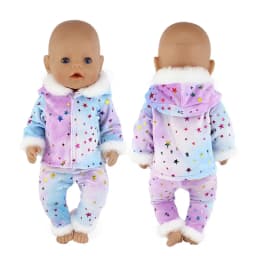 2023 New Dolls Outfit Suits For 17 inch 43cm Baby Reborn Doll Cute Jumpers Rompers New Born Doll Clothes