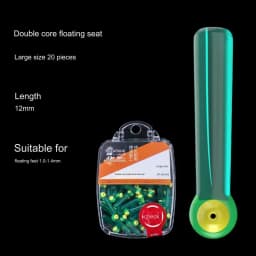 LINNHUE high-permeability green double-core floating seat boxed silicone competitive floating seat fishing road slip accessories