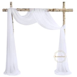 10 Meters Wedding Arch Drape Fabric Sheer Chiffon Tulle Curtain Draping Backdrop Party Supplies Home Drapery Ceremony Decoration