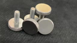 1/5pc M3 M4 M5 M6 M8 M10 GB835 304 A2-70 Stainless Steel Knurl Flat Head Hand Tighten Curtain Wall Glass Thumb Screw Bolt DIN653