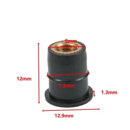 10X Motorcycle Windshield Rubber Nuts/M5/M6 Vibration Damper Panel Mounting 5mm Universal M5 Rubber Nuts For Most Windshields