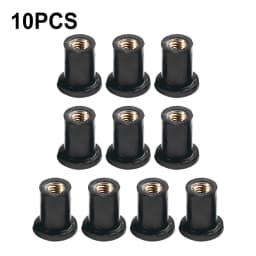 10X Motorcycle Windshield Rubber Nuts/M5/M6 Vibration Damper Panel Mounting 5mm Universal M5 Rubber Nuts For Most Windshields