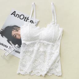 Lace Bra Top Women's Floral Lace Bralette Sexy Lingerie Non-wire Underwear Adjustable Straps Camisoles Bra Removable Pads