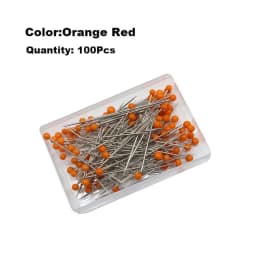 100Pcs/Box 38mm Sewing Pins Glass Ball Multicolor Head Pins Straight Quilting Heads Pins DIY Crafts Sewing Fabric