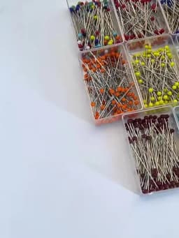 100Pcs/Box 38mm Sewing Pins Glass Ball Multicolor Head Pins Straight Quilting Heads Pins DIY Crafts Sewing Fabric