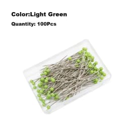 100Pcs/Box 38mm Sewing Pins Glass Ball Multicolor Head Pins Straight Quilting Heads Pins DIY Crafts Sewing Fabric