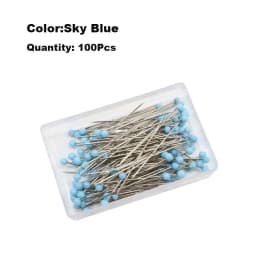 100Pcs/Box 38mm Sewing Pins Glass Ball Multicolor Head Pins Straight Quilting Heads Pins DIY Crafts Sewing Fabric