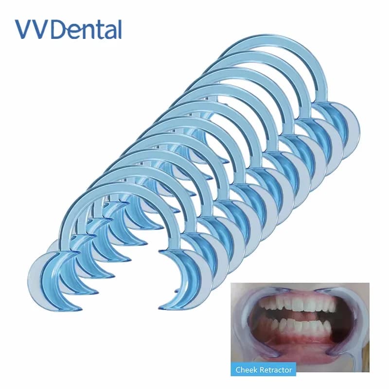 VVDental 5PCS/Set C shape Retractor Mouth Opener Mouth Spreader Lip Shape Opener Dentist Oral Clean Orthodontic Tools