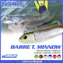 Hunthouse Small Barret Minnow 7g 12g 25g 40g 60g 90g 120g Soft Lure Easy Shiner Sea Fishing Lure Bait Bass Pike Fishing Souple