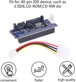 IDE/PATA 40Pin Disk To SATA Female Converter Adapter PCBA For Desktop & 3.5" Hard Disk Drive With 7Pin-SATA Data Cable
