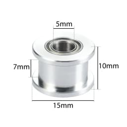Mellow 3D Printers Parts 1pcs GT2 Idler Timing Pulley 20 Tooth Wheel Bore 5mm Aluminium Gear Teeth for GT2 Timing Belt 6MM