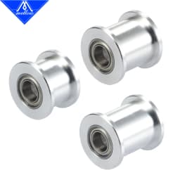 Mellow 3D Printers Parts 1pcs GT2 Idler Timing Pulley 20 Tooth Wheel Bore 5mm Aluminium Gear Teeth for GT2 Timing Belt 6MM