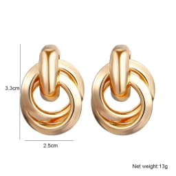 Fashion Metal Women Drop Earrings Hollow Geometric Dangle Earrings for Girls Punk Round Earrings Fashion Brincos Gift