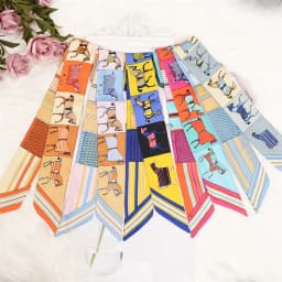 Horse Printing Bag Scarf New Small Skinny Silk Scarf Women Luxury Brand Foulard Women Tie Fashion Head Scarves For Ladies