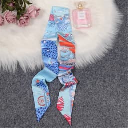 Horse Printing Bag Scarf New Small Skinny Silk Scarf Women Luxury Brand Foulard Women Tie Fashion Head Scarves For Ladies