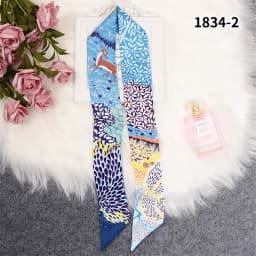 Horse Printing Bag Scarf New Small Skinny Silk Scarf Women Luxury Brand Foulard Women Tie Fashion Head Scarves For Ladies