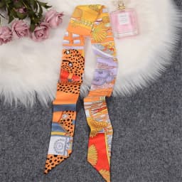 Horse Printing Bag Scarf New Small Skinny Silk Scarf Women Luxury Brand Foulard Women Tie Fashion Head Scarves For Ladies