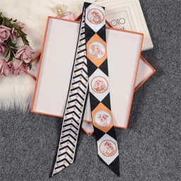 Horse Printing Bag Scarf New Small Skinny Silk Scarf Women Luxury Brand Foulard Women Tie Fashion Head Scarves For Ladies