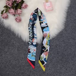 Horse Printing Bag Scarf New Small Skinny Silk Scarf Women Luxury Brand Foulard Women Tie Fashion Head Scarves For Ladies