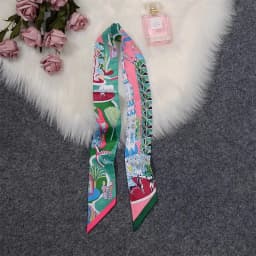 Horse Printing Bag Scarf New Small Skinny Silk Scarf Women Luxury Brand Foulard Women Tie Fashion Head Scarves For Ladies