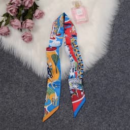 Horse Printing Bag Scarf New Small Skinny Silk Scarf Women Luxury Brand Foulard Women Tie Fashion Head Scarves For Ladies