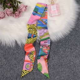 Horse Printing Bag Scarf New Small Skinny Silk Scarf Women Luxury Brand Foulard Women Tie Fashion Head Scarves For Ladies