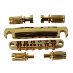 1 Set of 6 Strings Guitar Tune-O-matic Bridge and Tailpiece with Posts for LP Electric Guitar