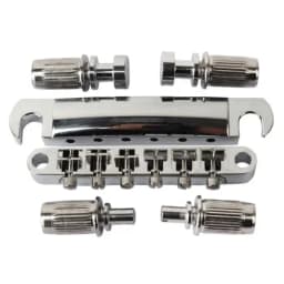1 Set of 6 Strings Guitar Tune-O-matic Bridge and Tailpiece with Posts for LP Electric Guitar