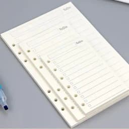 45 Sheets Business A5 A6 Loose Leaf Notebook Refill Spiral Binder Index Inside Page Monthly Weekly To Do List Paper Stationery
