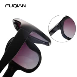 Brand Design Elegant Oversized Polarized Sunglasses Women Fashion Big Round Sun Glasses Ladies Vintage Outdoor Anti Glare Shades