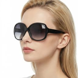 Brand Design Elegant Oversized Polarized Sunglasses Women Fashion Big Round Sun Glasses Ladies Vintage Outdoor Anti Glare Shades