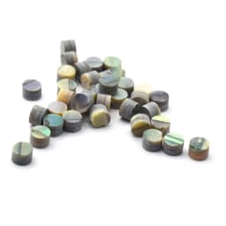 20pcs 2/3/4/6*2mm Colourful Abalone Inlay Dots Abalone White Pearl Shell Dots for Ukulele Acoustic Guitar Fretboard Fingerboard