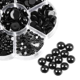 100/500pcs DIY 3-12mm Round Flat Black Eyes Plastic Eyes Eyes for Dolls Making Doll Toys Teddy Bear Eyes Doll Eyes Accessories