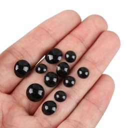 100/500pcs DIY 3-12mm Round Flat Black Eyes Plastic Eyes Eyes for Dolls Making Doll Toys Teddy Bear Eyes Doll Eyes Accessories