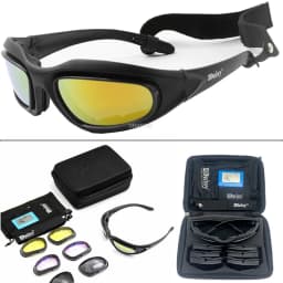 Daisy Polarized Tactical Sunglasses Men Airsoft Hunting Shooting Glasses UV400 Protection Desert Hiking Goggles