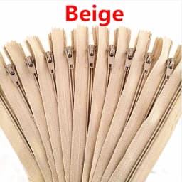 10pcs 3# 10 cm/15cm/18cm/20cm/25cm/30cm/35cm/40cm/50cm/55cm/60cm Nylon Coil Zippers Tailor Sewer Craft Crafter's (20 colors)