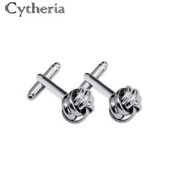 new golden silver black color round ball cufflinks for men jewelry accessories suit gentleman cuff link
