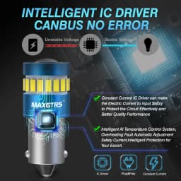 2x Car Auto BA9S Bax9s BAY9S Led T4W Wedge W5W 3030 Chip Led Interior Lamp Bulb T2W T3W H5W Parking DRL License Plate Light