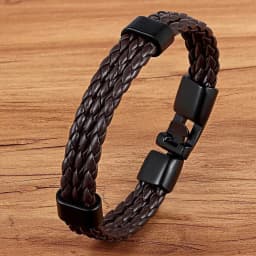 TYO Stainless Steel Men Women Spain Germany France Italy Argentina National Flag PU Leather Bracelets Handmade Jewelry
