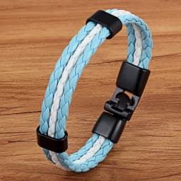 TYO Stainless Steel Men Women Spain Germany France Italy Argentina National Flag PU Leather Bracelets Handmade Jewelry