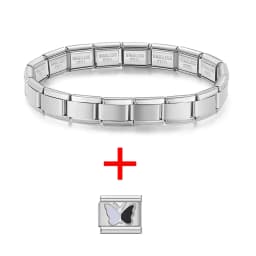 Hapiship New Fashion Women Jewelry 9mm Width Color Stainless Steel Bracelet Bangle Girls Wedding Gift G108