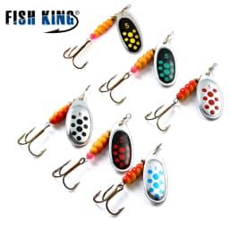 NGB 6 Color 0#-5# Spinner Bait With Treble Hooks 35647-BR Arttificial Bait Fishing Lure