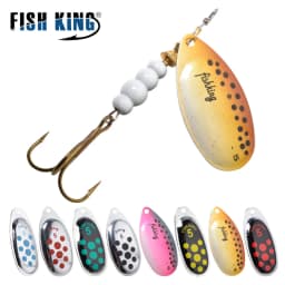 NGB 6 Color 0#-5# Spinner Bait With Treble Hooks 35647-BR Arttificial Bait Fishing Lure